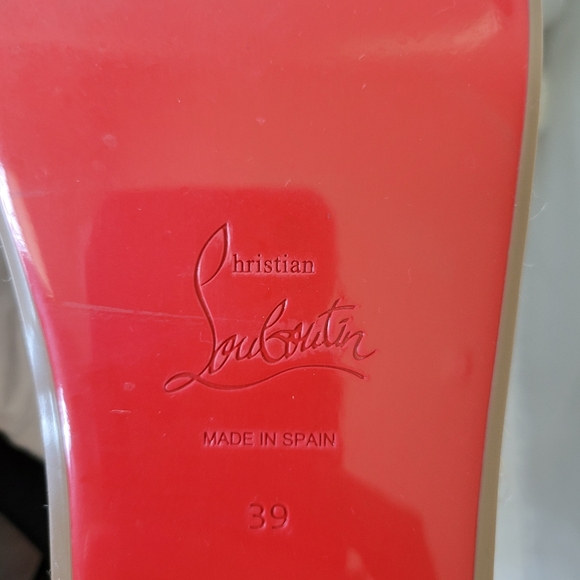 Christian Louboutin Mariza zeppa 130 black leather wedge sandals sz 39 - Picture 8 of 16